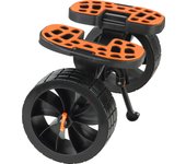 SucceBuy Heavy Duty Kayak Cart, 320 lbs Load Capacity, Detachable Trolley with 10'' Solid Tires, Adjustable Brackets