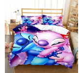 Stitch Angle Love Child Duvet Cover Set HD Comforter Cover for Kids Bedding Sets Bedclothes Bedroom Decor