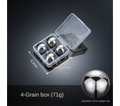 304 Stainless Steel Ice Cubes Hot Sale Food Grade 25mm Metal Ice Ball Reusable Sphere Round Ice Hockey Puck Home Supplies
