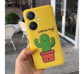 For Huawei Nova 11i Phone Case Nova11i Back Cover Soft Silicone Candy Color Bumper Shell MAO-LX9 Capas Cartoon Dragon Astronaut