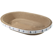 Rascador de cartón corrugado para gatos, tablero de rascado para mascotas, almohadilla para cuenco, juguete para gatos, garra de