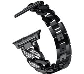22mm Quick Release Diamond Denim Chain Metal Watch Strap Compatible with Apple Samsung Huawei Xiaomi iwatch S9/8/7/6/5/4