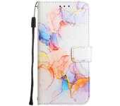 For Huawei p70 P20 p30 Nova 4E Lite pro nova4e de teléfono móvil de cuero de mármol cerradura magnética billetera clip tapa