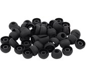 50 Pcs Black Earbuds Earpiece In Ear Buds Tip Cover Replacement