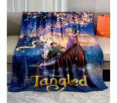 cute Princess Cartoon Blanket Rapunzel Travelling Flannel Throw Blanket Warm Couch Chair Sofa Bed Customized Bedspread