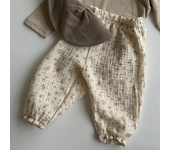 Verano delgado pantalones de bebé amor linterna pantalones, niños pequeños pantalones casuales florales