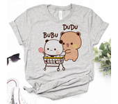 Bubu And Dudu t-shirts women Y2K designer anime Tee girl harajuku 2000s Japanese clothes