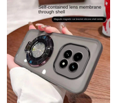 Para xiaomi POCO X7/ poco x7 pro funda suave transparente con anillo lente magnética funda protectora trasera para POCO X7