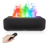 Music Sync Colorful Flame Essential Oil Diffuser, Rainbow Flame 250 mL Ultrasonic 7 Changing Colors Aroma Diffuser Humidifier with Remote Control for Bedroom Home Office Yoga Meditation