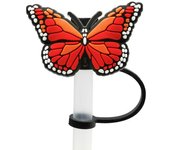 Silicone Straw Plug Cute Splash Proof Cartoon Butterfly Drinking Dustproof Cap Airtight Reusable Straw Topper Cup Accessories