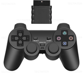 Controlador inalámbrico para PS2/PS1, mando de doble vibración para  Playstation 2, Joypad, mando, Control USB, consola de juegos para PC
