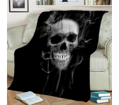 Gothic Horror Skull Ghost Cartoon  Blanket,Soft Throw Blanket for Home Bedroom Bed Sofa Picnic Travel Office Cover Blanket Kids