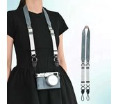 Camera Case Bag for Fujifilm X100VI X100 VI 6 PU Leather Protective Cover Half Base with Cross-body Neck Shoulder Strap Lanyard