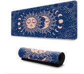 Alfombrilla de ratón (800×300×3MM) Alfombrilla de ratón extendida de Gran tamaño con Bordes cosidos, Base de Goma Antideslizante y Almohadilla para Teclado