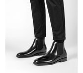 Chelsea botas zapatos de hombre botas cortas de cuero botas de cuero de terciopelo