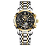 Nuevo reloj mecánico completamente automático suizo, reloj multifunción, reloj para hombre