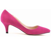 Women Pumps Spring Autumn 5cm Low High Heels Solid Color Breathable Pointed Toes Non slip Sole Latex Insole Work Wedding Shoes