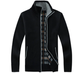 Autumn Winter Thick Men's Knitted Sweater Coat Casual Jacket Full Zip Cardigan Fleece Sweaters Male Knitting Jackets Cardigan