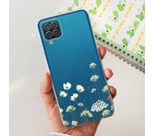 For Galaxy A12 A125F Samsung Cover Capa Case Bling Heart Butterlfly Flower Painting Fundas  For Samsung A12 SM-A125F Clear Cases