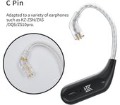 KZ AZ09 HD Bluetooth-Compatible Module 5.2 Headphones Upgrade Cable HIFI Wireless Ear Hook CPIn With Charging Bin