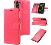 Leather phone case for Samsung Galaxy S24FE S24Ultra S23FE S23Ultra flip design S23+/S24+can hold card S24/S23