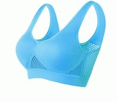 Sujetador Deportivo para Mujer Aireado, Ajuste Completo, Material de Nylon y Spandex