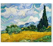 Van Gogh Starry Night Portrait Wall Art Abstract Sunflower Field Print Poster Hallway Bedroom Canvas Painting Home Decoration