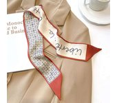 88x 7cm Wrap Poly Silk Slip Twill Y Narrow Edge perfume Small Long Scarf Design