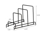 Minimalism Multi Layer Iron Art Rack Shelf Rust-Free Metal Kitchen Organizer Rack Multifunctional Pot Cover Rack Bowl Dish