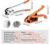 SucceBuy Banding Strapping Kit with Tensioner Tool, Sealer Tool,Pallet Packaging Strapping Solution for Efficient Packing