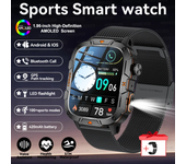 New GPS Tracker Smart Watch Bluetooth Call Health Monitoring 420mAh IP68 Waterproof LED Flashlight Professional Outdoor Sports Men's Bracelet 2025