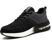 Zapatos De Seguridad Para Trabajo Con Punta De Acero Antideslizantes Y Respirables Para Hombres Botas De Trabajo Ligeras Y Confortables Para Construcción