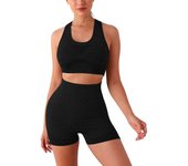 Conjunto de sujetadores deportivos para mujer, pantalones cortos de gimnasio, ropa de gimnasio transpirable, pantalones cortos,