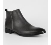 Botas de Chelsea de los hombres pequeños zapatos del dedo del pie cuadrado Botas de tobillo de moda