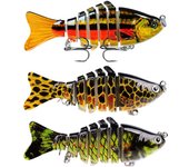 Multi-Jointed Hard Fishing Baits Ultra-Realistic Design Versatile Fishing Lures Suitable for Trout Perch Pike