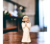 Estatua de resina para el hogar, adorno creativo de Ángel guardián, regalo de Navidad, novedad