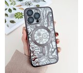 Magsafe Magnetic Adsorption Phone Case For iPhone 16 Pro 15 Pro Max 14 Plus 13 Pro iPhone 12 Plating machinery transparent PC shell