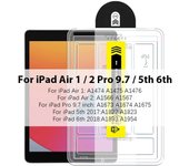Tempered Glass Air 5 4 3 2 1 Pro 13 11 M4 M2 2024 12.9 Screen Protector For Ipad 10 9 10th 9th Gen 10.9 Mini 6 8th 10.2