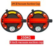 New 8 Inch 200KG-250KG Air Pump Vacuum Suction Cups Powerful Heavy-Duty Strong Hand Pump Sucker Lifted Magnets Handling Tools
