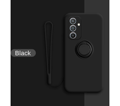 Funda magnética de silicona líquida para Samsung A55 5G A35 A15 A25 A54 A14 A34 A24 A53 A52 A13 A16 A26 A36 A56 cubierta de teléfono con soporte de anillo