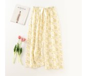 Cotton and artificial spring/summer women's beach can be worn s. Large size cotton silk casual wear, nine point pants