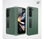 Slim Plastic For Samsung Galaxy Z Fold 5 Case Suitcase Stand Glass Film Hinge Protection Cover