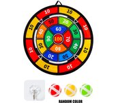 Diana infantil de doble cara con bolas adhesivas y dardos, juego de interior/exterior para fiestas y deportes Juguetes
