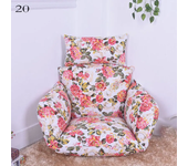 Hanging Swing Egg Chair Cushion Cover Patio Large Round Papasan Pad Detachable Garden Lounger Cushion Cover  (No Filling)