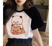 Bubu Dudu t-shirts women manga Y2K Japanese t shirt girl comic clothing