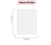 A5 7 Ring Binder Refill Sleeves Clear 1 2 3 4 Pockets Double Sided 4x6 10x15 Photocard Postcard Sleeve PVC Free Photo Album Page