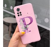 For Xiaomi Poco X4 Pro 5G Case Soft Letters Alphabet Painted Phone Cover For Xiaomi Poco M4 Pro 4G Funda PocoX4 M4 Pro 2022 Capa