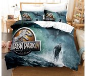 3D Jurassic Park Bedding Set Kids Boy Home Textile Decor Bed Sets Queen Size Comforters Quilt Bedroom Queen Dinosaur Duvet Cover