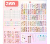 DIY Acrylic Keychain Handwork DIY Keychain Making Kit Acrylic Handmade Guka Sticker Set Creative Cartoon DIY Keyring Kids Toys
