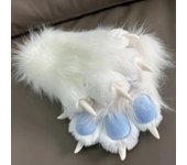 Accesorio kig fursuit kigurumi, garras de animales peludos, guantes de uñas, disfraz de cosplay, accesorios de cosplay de pie de animal peludo, regalo para niños